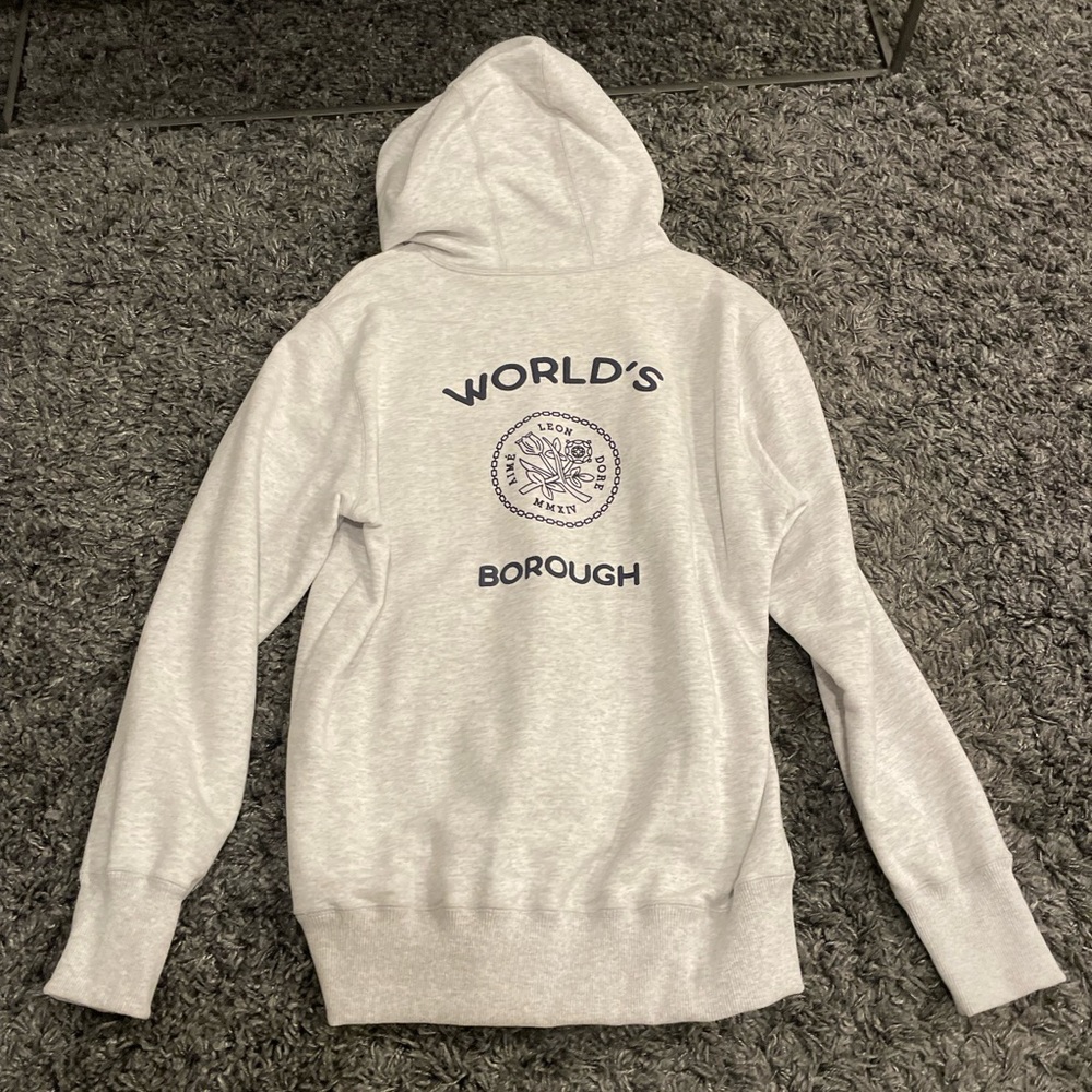 Aime Leon Dore grey sweatshirt/hoodie (Large)